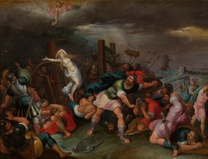 Martirio de Santa Catalina de Alejandría (óleo sobre tabla) de Hieronymus II Francken