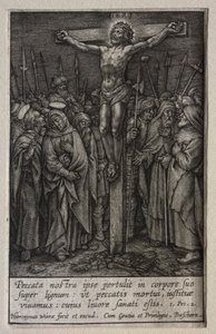 La pasión: Cristo crucificado de Hieronymus Wierix