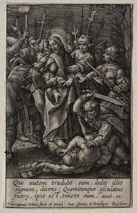 La Pasión: La traición de Cristo de Hieronymus Wierix
