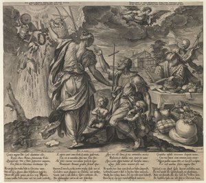 Las dos muertes, segunda mitad del siglo XVI de Hieronymus Wierx