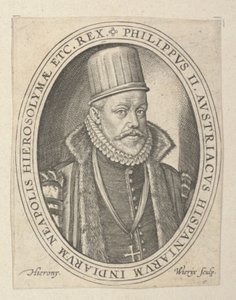 Felipe II de España de Hieronymus or Jerome Wierix
