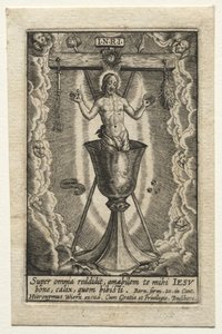 Super omnia reddidit, amabilem de Hieronymus or Jerome Wierix