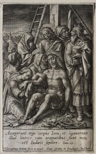 La Pasión: Descendimiento de la Cruz de Hieronymus or Jerome Wierix