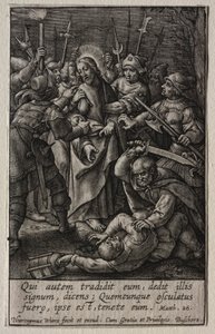 La Pasión: La traición de Cristo de Hieronymus or Jerome Wierix