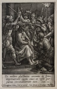La Pasión: La coronación de espinas de Hieronymus or Jerome Wierix