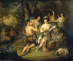 Pastores y pastoras en un paisaje
Coronación de Mirtillo por Amarillis de Hieronymus van der Mij