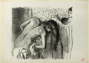 Después del baño (versión grande) de Hilaire Germain Edgar Degas