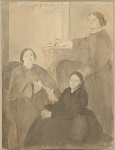 La Sra. Michel Musson y sus hijas, Estelle y Désirée