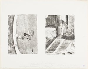 Mujer desnuda en la puerta de su habitación de Hilaire Germain Edgar Degas