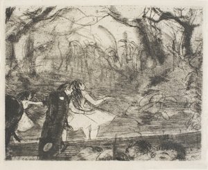 En el Escenario III de Hilaire Germain Edgar Degas