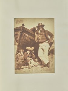 [James Linton y tres niños] de Hill and Adamson