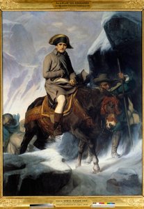 Retrato de Napoleón Bonaparte (1769-1821) cruzando el San Bernardo en 1800