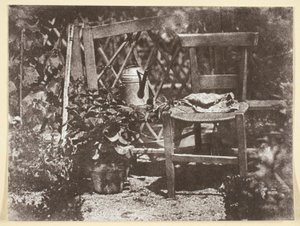 Silla en un jardín de Hippolyte Bayard