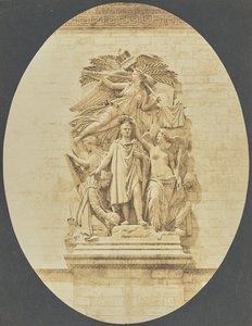[Detalle de "Le Triomphe de 1810", de Jean-Pierre Cortot, Arco del Triunfo]. de Hippolyte Bayard