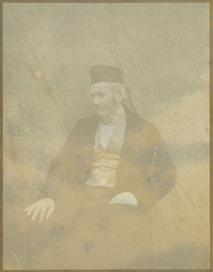 [Retrato de un hombre sentado con gorra] de Hippolyte Bayard