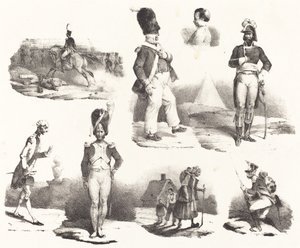 Ocho viñetas de Hippolyte Bellange