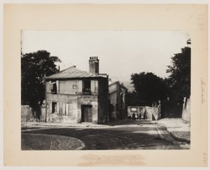 Una calle de Montmartre, París, hacia 1890 (foto) de Hippolyte Blancard