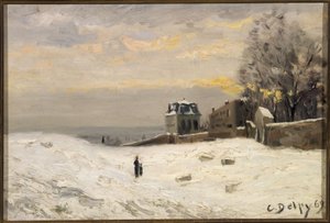Nieve en Montmartre de Hippolyte Camille Delpy