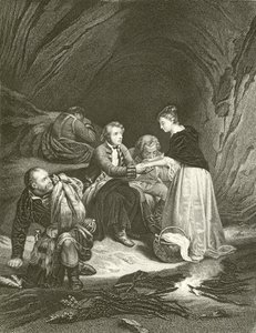 Carlos Eduardo (el Pretendiente) y Flora Macdonald de Hippolyte Delaroche