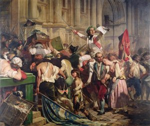 Los conquistadores de la Bastilla ante el Hotel de Ville en 1789, 1839 de Hippolyte Delaroche