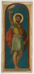 Josua, mit der Sonne oben links de Hippolyte Flandrin