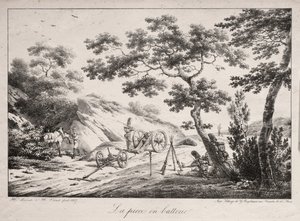 El cañón listo para disparar, 1817