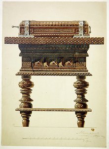 Diseño para un soporte de álbum de Hippolyte Monighetti