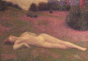 Desnudo en la hierba