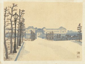 Palacio de Akasaka
Palacio de Akasaka (título en el objeto)
Herinneringen aan Tokyo (título de la serie)
Tokyo kaiko zue (título de la serie) de Hiratsuka Un