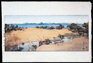 Jardín cerca del lago Biwa de Hiroshi Yoshida