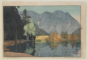 Hodakayama, de la serie Doce escenas en los Alpes de Japón, época Taisho de Hiroshi Yoshida