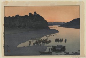 Río Kiso, época Showa de Hiroshi Yoshida