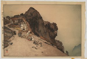 Cumbre del Fuji, de la serie, Diez vistas del monte Fuji, época Showa de Hiroshi Yoshida