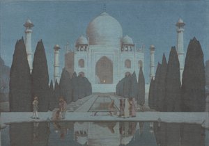 El Taj Mahal de noche, nº 6 de Hiroshi Yoshida