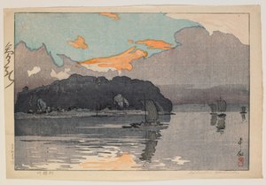 Río Tone - Día, era Taisho de Hiroshi Yoshida
