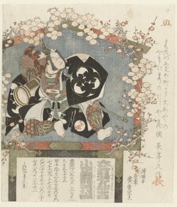 Votiva con retrato de Bandô Mitsugorô III de Hiroshige (I) , Utagawa