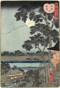 Luna de Otoño sobre la Colina Matsuchiyama, Noviembre 1861