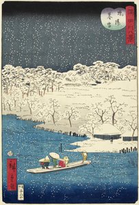 Nieve vespertina en Hashiba, noviembre de 1861