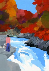 Hojas de otoño y ríos de Hiroyuki Izutsu
