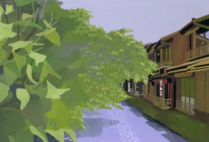Río Takase en Kioto de Hiroyuki Izutsu