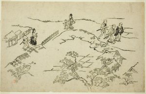 Colina Emon, de la serie "La apariencia de Yoshiwara (Yoshiwara no tei)"