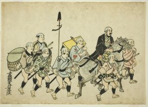 Procesión de un Daimyo de Hishikawa Moronobu