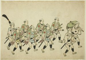 Procesión de un Daimyo de Hishikawa Moronobu