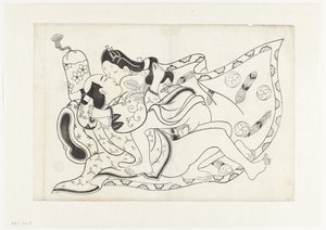 Actuación erótica de Hishikawa Moroshige (attributed to)