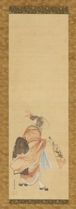 Niña jugando al volante, 1615-1868 de Hishikawa Sori