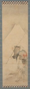 El pescador Hakuryo y el Monte Fuji de Hishikawa Sori