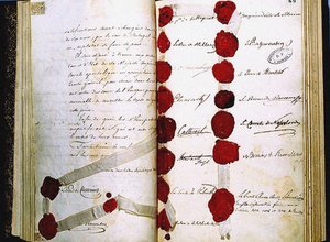 El acto final del Congreso de Viena, 9 de junio de 1815 de Historical Document