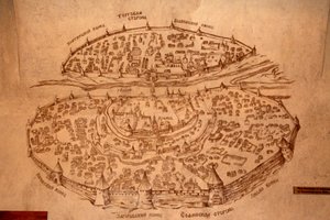 El mapa de Novgorod de Historical Document