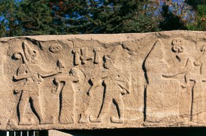 Bajorrelieve de Kultepe (Kanesh), Capadocia, Turquía, Civilización hitita, 3er milenio a.C. de Hittite