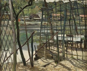 Paisaje de Meudon, Francia, 1884 de Hjalmer Eilif Emanuel Peterssen
